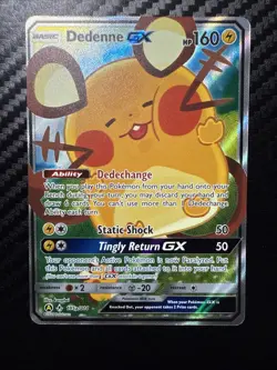 Pokemon TCG Alternate Promo Dedenne GX Full Art 195a/214 NM/M - Image 1