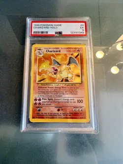 Charizard 4/102 PSA 5 EX 1999 Base Set Holo Pokemon WoTC Vintage English PSA 5 - Image 5