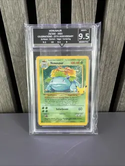 Get Graded 9.5 Venusaur Holo 15/102 Celebrations Classic Collection Pokemon 25th - Image 1