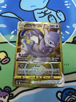 Mewtwo VSTAR (086/078) Gold Secret Rare | Pokemon TCG Pokemon GO | NM SHIPS FAST - Image 1