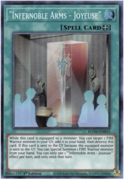 Yu-Gi-Oh! 3X Infernoble Arms - Joyeuse - ROTD-EN055 - Super Rare -1st Ed- NEW - Image 1