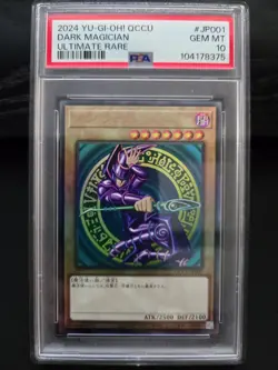 2024 YU-GI-OH! Japanese QCCU-JP001 Dark Magician Ultimate Rare PSA 10 - Image 4
