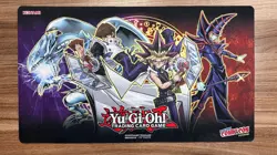 Yugioh New York Comic Con Yugi Dark Magician & Kaiba Blue Eyes Dragon Playmat - Image 1