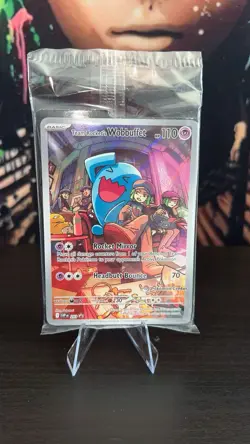 Pokemon Destined Rivals Sealed Promo Card #203 Team Rocket’s Wobbuffet - Image 1