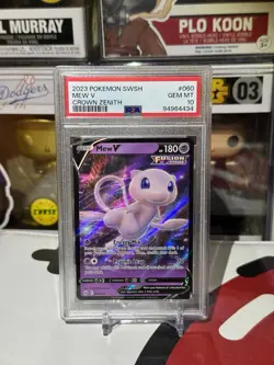 Mew V 060/159 PSA 10 Crown Zenith Holo Pokemon Card - Image 1