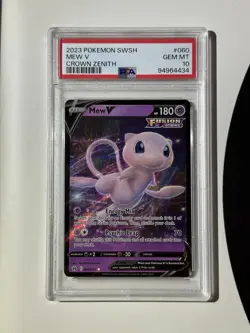 Mew V 060/159 PSA 10 Crown Zenith Holo Pokemon Card - Image 3