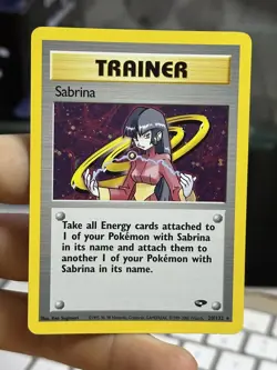 #2 Sabrina 20/132 Gym Challenge 2000 Holo Rare WOTC Pokemon Card TCG - Image 3