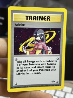 #2 Sabrina 20/132 Gym Challenge 2000 Holo Rare WOTC Pokemon Card TCG - Image 5