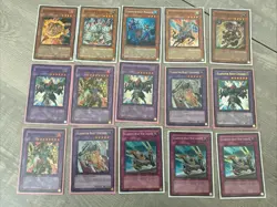 Lot Of 14 Gladiator Beast 1st & Limited Edition Yu-Gi-Oh! Cards Holo Mint, Good - Image 1