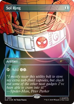 Foil Secret Lair Sol Ring 1993 x1 Magic Cards MTG Spider-Man - Image 1