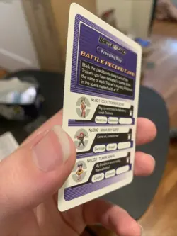 Pokemon E Reader Ruby 2003 Battle Record Card - Freezing Ray NM - Image 2