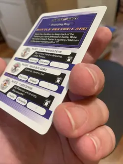 Pokemon E Reader Ruby 2003 Battle Record Card - Freezing Ray NM - Image 4