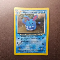 Light Azumarill 13/105 Pokemon Neo Destiny Holo Rare Card - LP - Image 1
