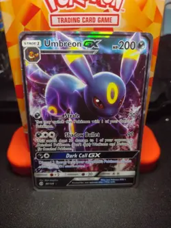 Pokemon Umbreon GX Card 80/149 Sun & Moon Base Set Ultra Rare SM Holo NM - Image 3
