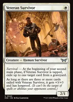 1x Veteran Survivor NM Eng MTG - Duskmourn: House of Horror - Image 1