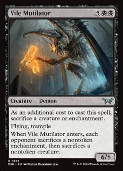 1x Vile Mutilator NM Eng MTG - Duskmourn: House of Horror - Image 1