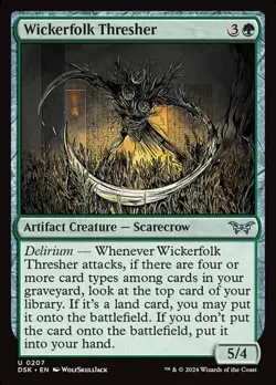 1x Wickerfolk Thresher NM Eng MTG - Duskmourn: House of Horror - Image 1