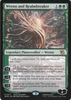 MTG Wrenn and Realmbreaker (217) | NM | March of the Machine {MOM} - Image 1