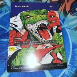 Beast Within #0033 Borderless Spiderman Universes Beyond MTG Magic The Gathering - Image 1