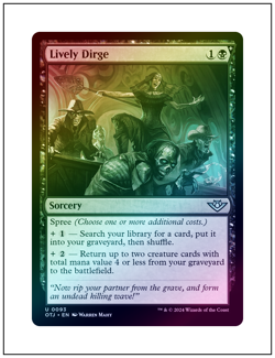 1x Lively Dirge, Foil, Outlaws of Thunder Junction, Magic MTG NM - Image 1