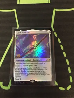 MTG Magic The Gathering Eater Of Virtue Foil Prerelease Promo Artifact Commander - Image 1
