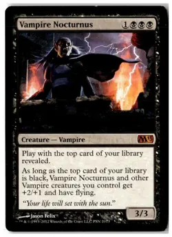 MTG Vampire Nocturnus - Media Promos Heavily Played English - Image 1