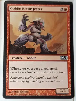 Goblin Battle Jester - Magic 2013 Core Set M13 - Magic the Gathering MTG Nice! - Image 1