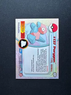 2000 Topps Pokemon TV Animation Edition Series 3 Non Holo #137 Porygon - Image 2