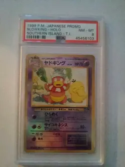Pokemon Southern Island Slowking Holo 1999 PSA 8 (Japanese) - Image 1