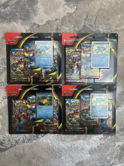 Pokemon TCG Mega Evolutions 3 Pack Blister (Golduck/Psyduck) Factory Sealed New - Image 1