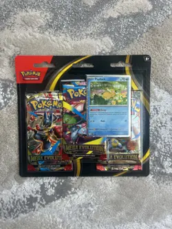 Pokemon TCG Mega Evolutions 3 Pack Blister (Golduck/Psyduck) Factory Sealed New - Image 3