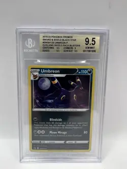 BGS 9.5 GEM MINT Umbreon SWSH129 Black Star Promo Evolving Skies Pokemon 2021 - Image 1