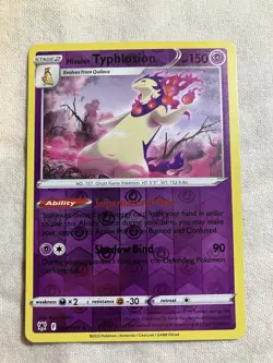 Pokemon TCG Hisuian Typhlosion Reverse Holo 052/189 NM Condition - Image 1