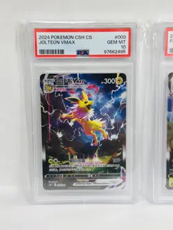 Pokemon JOLTEON 009 + Flareon 003 VMAX Alt. Full Art 2024 CSH Chinese - PSA 10 - Image 3
