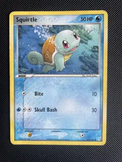 Pokemon TCG Squirtle EX Crystal Guardians 63/100 Regular Common - PLAYED - Image 1