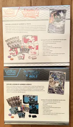 1 ea Pokemon BLACK BOLT & WHITE FLARE Elite Trainer Box ETB NEW factory sealed - Image 2