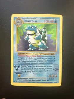 Blastoise 2/102 Holo Pokemon Base Set 1999 Shadowless Unlimited - Image 1