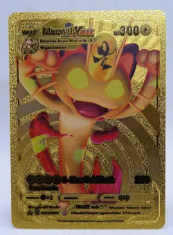 Carte POKEMON DORE - ANGLAISE US Neuf Miaouss VMax - Image 1