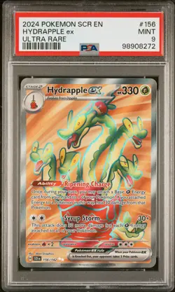 2024 POKEMON SCR EN-STELLAR CROWN ULTRA RARE #156 HYDRAPPLE EX PSA 9 - Image 1