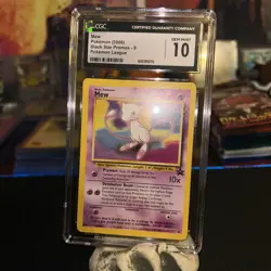 ✨Pokemon Mew Black Star Promo #8 Pokemon League CGC 10 Gem Mint WOTC✨ - Image 1