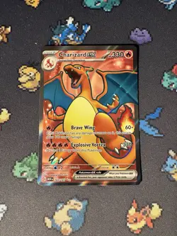 Pokemon Cards Charizard ex 183/165 Full Art Secret Rare Pokemon 151 - (NM) - Image 1