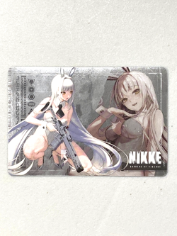 Blanc - Goddess of Victory: Nikke Silver Plastic Card - Image 1