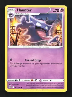 Haunter 065/196 NM Lost Origin English Pokemon Card TCG - Image 1