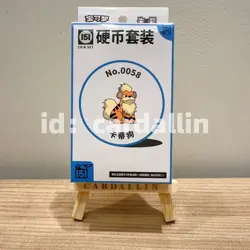 IN STOCK 2025 Pokemon TCG Chinese Card 151 wang 3 packs and coin Growlithe New - Image 1
