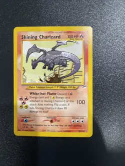 Pokemon TCG Shining Charizard Neo Destiny Holo Card 107/105 - Image 1