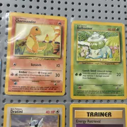 Vintage 90s Pokemon Lot Of 9 Cards Base Set 1999 WOTC Poliwhirl Charmander More - Image 2