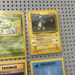 Vintage 90s Pokemon Lot Of 9 Cards Base Set 1999 WOTC Poliwhirl Charmander More - Image 3