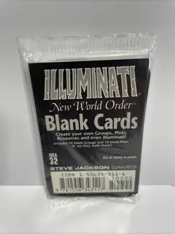 INWO Illuminati New World Order CCG Blank Cards Booster Pack New Sealed - Image 1