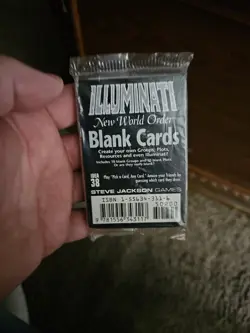 INWO Illuminati New World Order CCG Blank Cards Booster Pack New Sealed - Image 2