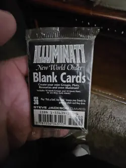 INWO Illuminati New World Order CCG Blank Cards Booster Pack New Sealed - Image 4